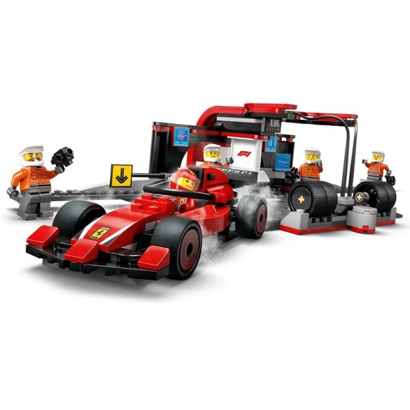 60443 Lego City Ferrari F1 Pit Stop ve Pit Ekibi 322 parça +6 yaş - 3