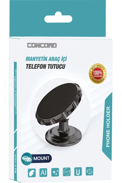 Concord  Ch-119 Araç Içi Telefon Tutucu - 2