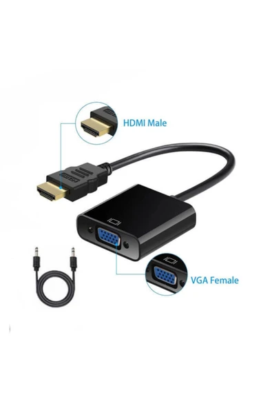 Concord  Hdmı To Vga + Audıo Adaptör C-554 - 3