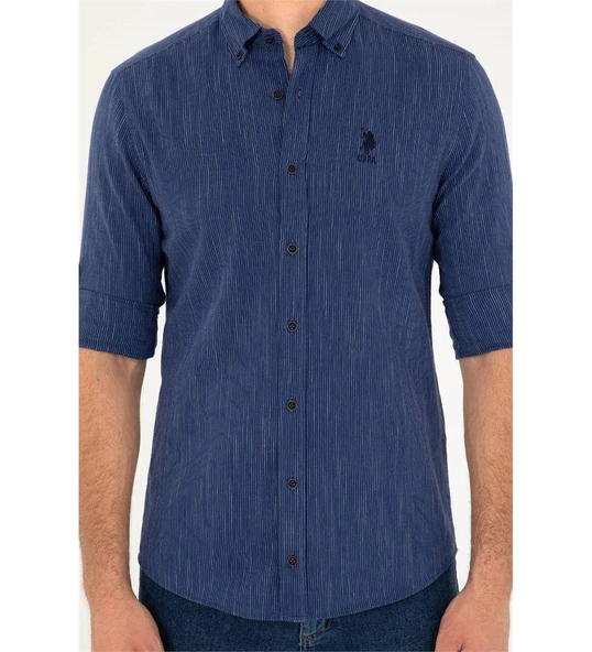 U.S. Polo Assn. Minimalist 3/4 Kol Erkek Gömlek - Günlük Şıklık - 2