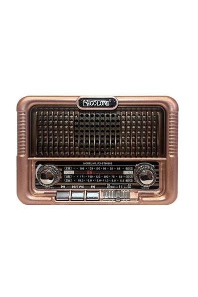 Concord  RX-6060S Solar Güneş Enerji Panelli Nostaljik Radyo Bluetooth Hoparlör