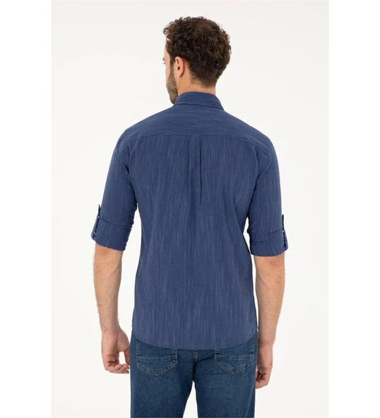 U.S. Polo Assn. Minimalist 3/4 Kol Erkek Gömlek - Günlük Şıklık - 3