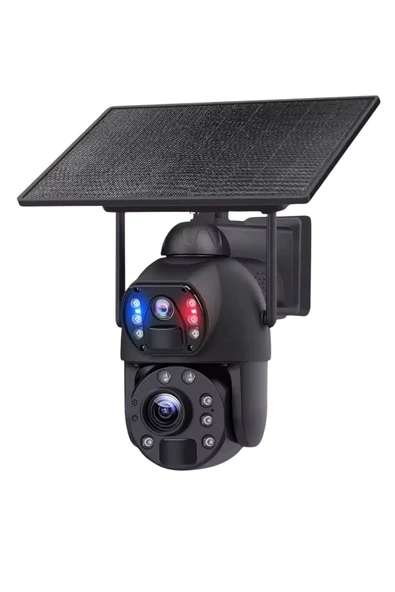 AV-S436 4G Solar Güneş Enerjili 6MP 36X Optikal Zoom Sirenli 50M Gece Görüş Mesafesi Ubox Uygulaması
