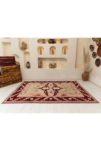 El Dokuma , Kilim Paspas, Anadolu Paspas Halı, Vintage Kilim - 7