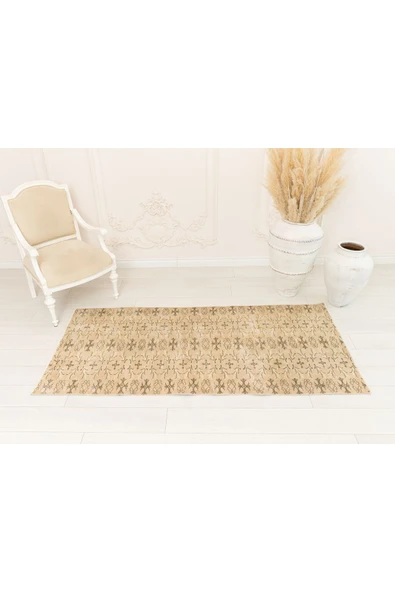 Dekoratif El Dokuma , Kilim Paspas, Anadolu Paspas Halı, Vintage Kilim - 5