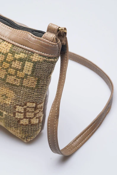 Kadın Kilim & Dokuma Desenli El Yapımı Omuz Çantası - 2