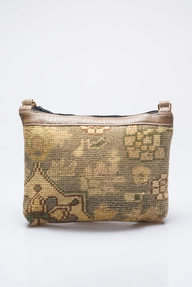Kadın Kilim & Dokuma Desenli El Yapımı Omuz Çantası