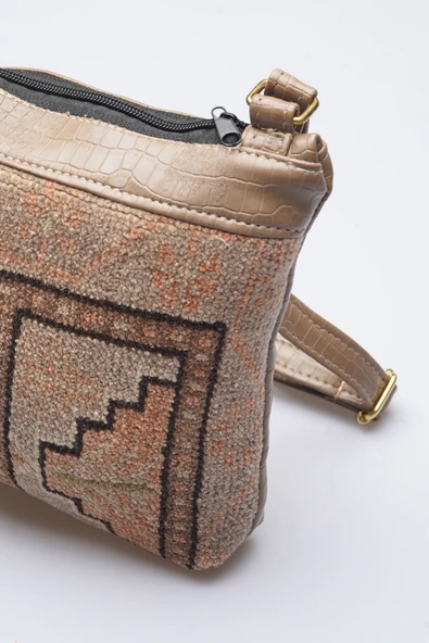 Kadın Kilim & Dokuma Desenli El Yapımı Omuz Çantası - 2
