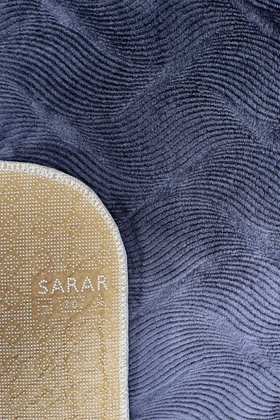 Sarar Plus Rölyef Banyo Paspas Takımı 2'li Antrasit Kabartma Desenli Kaymaz Tabanlı (60x80 / 40x60) - 3