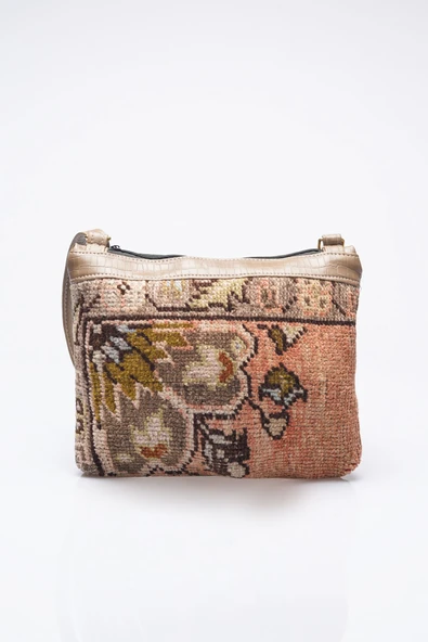 Kadın Kilim & Dokuma Desenli El Yapımı Omuz Çantası - 3