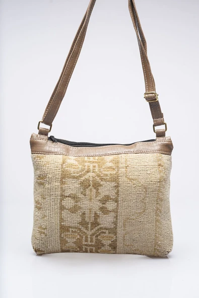 Kadın Kilim & Dokuma Desenli El Yapımı Omuz Çantası - 2