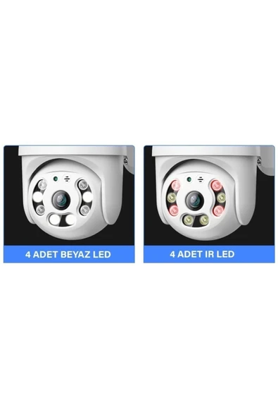 Pro 360° Görüş Hareketli Wireless Waterproof Akıllı Ip Güvenlik Kamerası (OKAM) Uygulama 3038 - 6