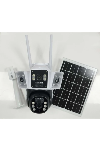 Avenir AV-S428 (4G-Solar) Sim Kartlı Güneş Enerjili Dış Ortam 360° Akıllı Kamera SD Kart