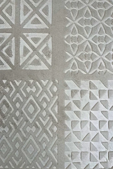 Sarar Plus Rölyef Banyo Paspas Takımı 2'li Bej Kabartma Desenli Kaymaz Tabanlı (60x100 / 40x60) - 2