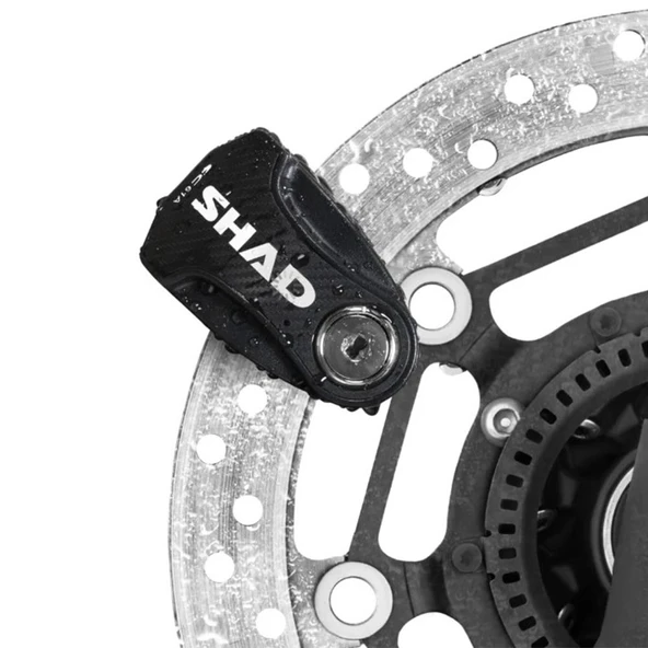 SHAD SC61A Alarmlı Siyah Motosiklet Disk Kilidi C0S6100A - 7