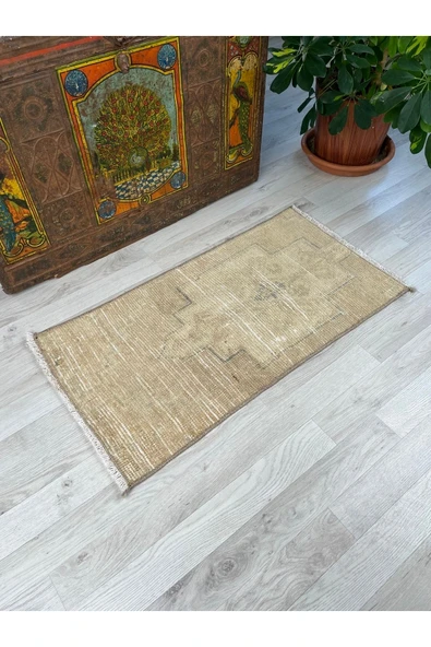 El Dokuma Yastık, Kilim Paspas, Anadolu Paspas Halı, Vintage Kilim - 2