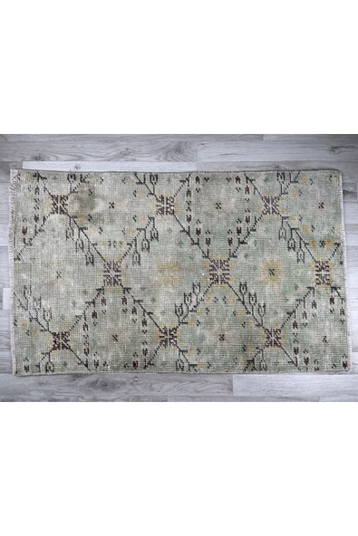 El Dokuma , Kilim Paspas, Anadolu Paspas Halı, Vintage Kilim - 2