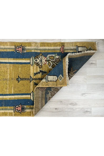 El Dokuma , Kilim Paspas, Anadolu Paspas Halı, Vintage Kilim - 4
