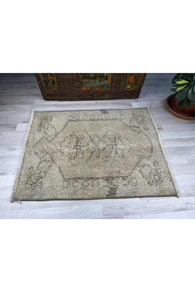 El Dokuma , Kilim Paspas, Anadolu Paspas Halı, Vintage Kilim - 4
