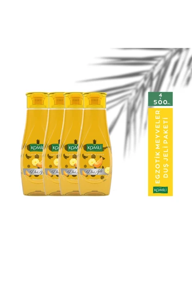 Komili Egzotik Meyveler Duş Jeli 4 ADET 4X500 ml