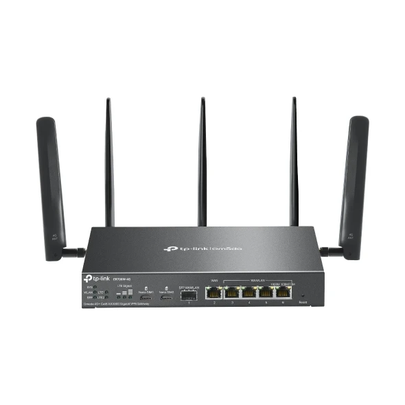 OMADA  ER706W-4G-4G LTE Wi-Fi 6 AX3000 Load Balance VPN Router.