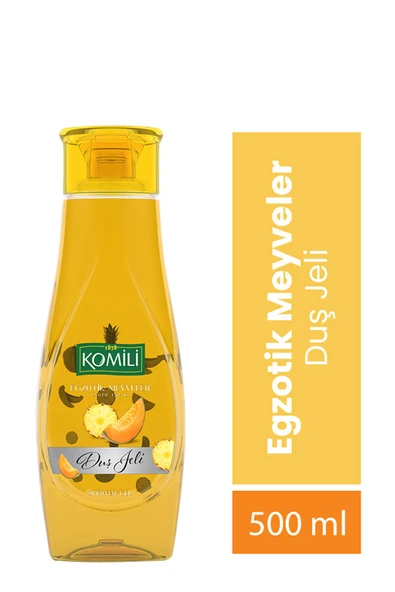 Komili Egzotik Meyveler Vegan Duş Jeli - Egzotik Meyve Kokulu - 500 ML