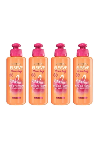 ELSEVE Loreal Paris Dream Long Saç Bakım Kremi 200ml X 4 Adet