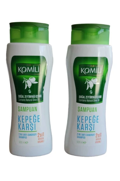 Komili KOMİLİ (2Sİ1 ARADA KREMLİ) KEPEĞE KARŞI ŞAMPUAN 500 ML (2 ADET)