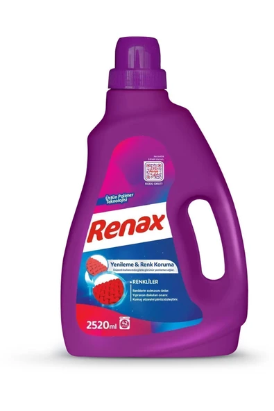 RENAX Sıvı Çamaşır Deterjanı Renkliler 2520 ml