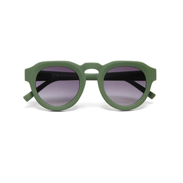 Okkia Zeno Round Unisex Verde Güneş Gözlüğü Siyah Degrade
