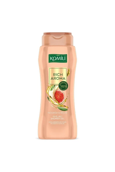 Komili Rich Aroma Nourish&Relax Duş Jeli - İncir Çekirdeği&Zeytinyağı - Kalıcı Parfüm Etkili-500 ML - 3