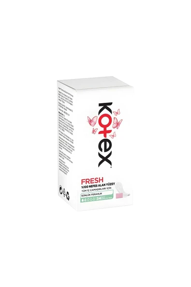 Kotex Ince Günlük Ped Parfümsüz 34'lü