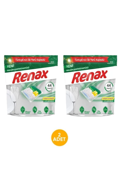 RENAX Bulaşık Makine Kapsülü 44'lü X 2 Adet