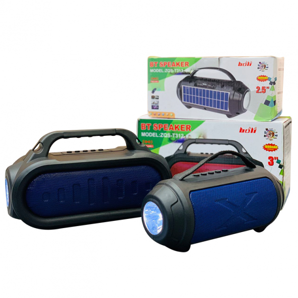 FM Radyolu Güneş Enerji Şarj Ses Bombası  BT-FM-USB-TF-AUX-MP3