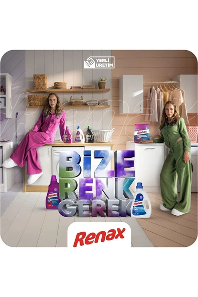 RENAX Sıvı Çamaşır Deterjanı Renkliler 2520 ml x 2 Adet - 4
