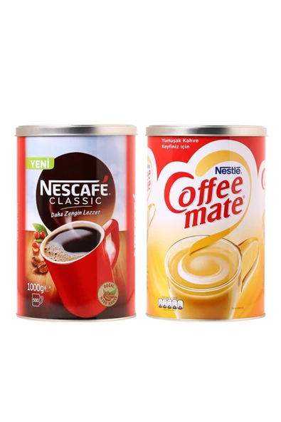 Nescafe Classic 1kg ve Coffe Mate 2kg