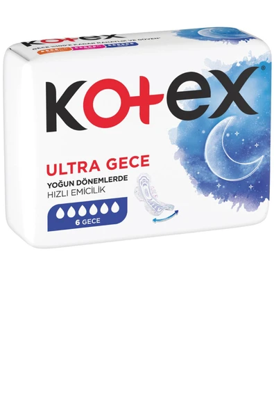 Kotex Ultra Hijyenik Ped Gece 6 Ped