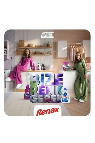 RENAX Sıvı Çamaşır Deterjanı 2520 ml - 4 Lü Paket (2 RENKLİLER 2 BEYAZLAR) - 4