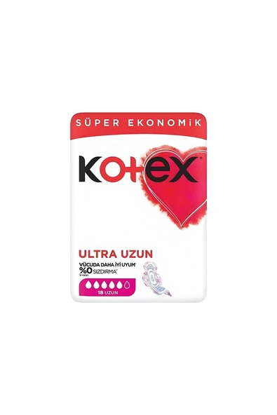 Kotex Ultra Quadro Süper Eko Uzun 18 Li X 8 Adet