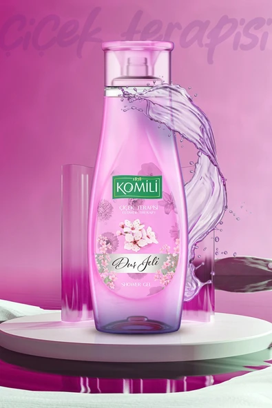 Komili Çiçek Terapisi Vegan Duş Jeli 4'lü Set - Bahar Çiçekleri Kokulu - 4 X 500 ML - 4
