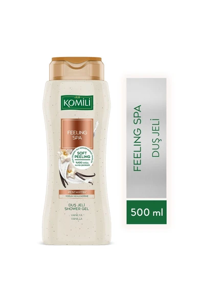 Komili Feeling Spa Vanilya Duş Jeli - Yoğun Nemlendirme - Vegan - 500 ML