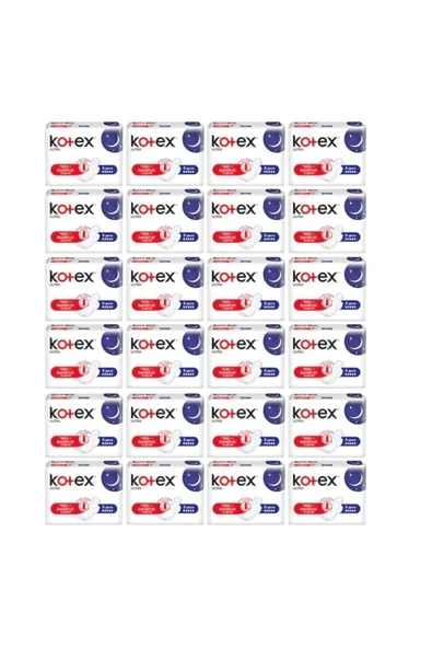 Kotex Tekli Gece Hijyenik Ped 24x6=144 Adet 1 Koli