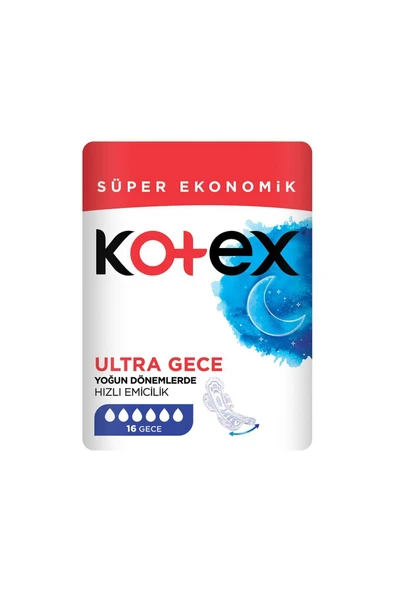 Kotex Ultra Süper Ekonomik Paket Gece 16'lı
