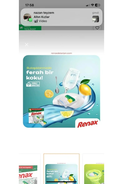 RENAX bulaşık makinesi kapsülü hepsi bir arada 44 adet x 4 paket (176 Yıkama) - 6