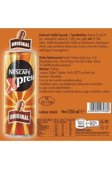 Nescafe Xpress Orginal Soğuk Kahve X 24 Adet - 2