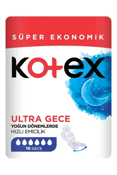 Kotex Quadro Gece 16'lı