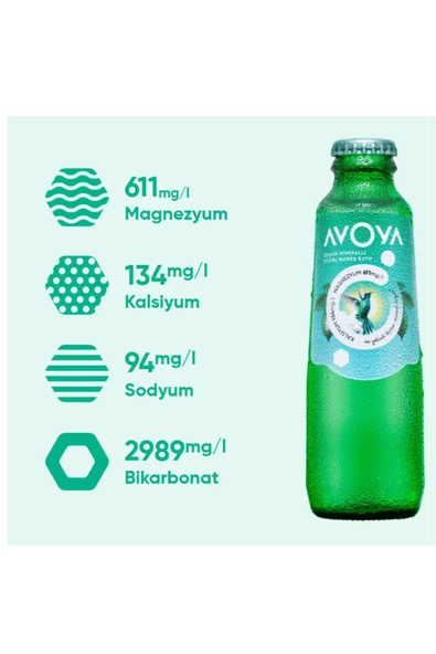AVOYA Zengin Mineralli Doğal Maden Suyu 200 ML x 6 - 2