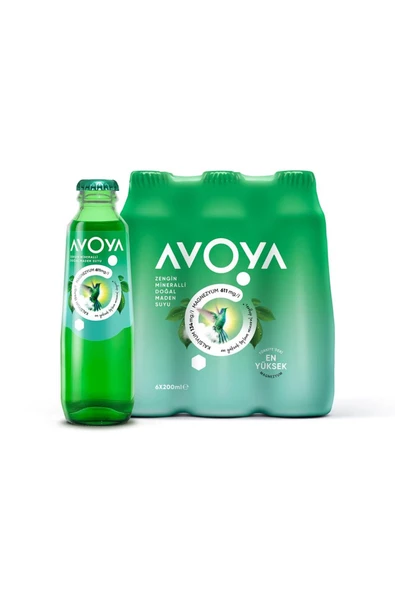 AVOYA 6'LI SADE MADEN SUYU 200 ML