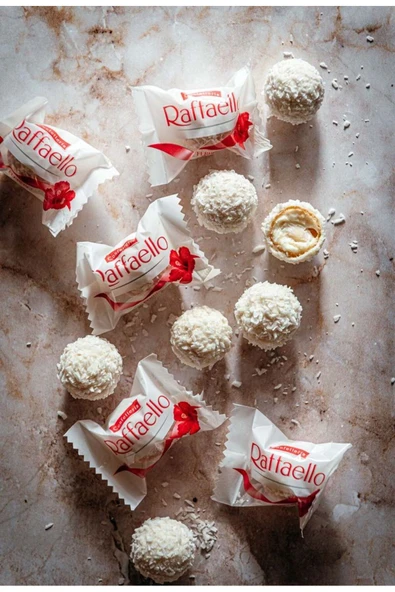 Ferrero Rocher Raffaello Badem Hindistancevizi Krema Dolgulu Beyaz Çikolata150 gr X 6 Adet - 5