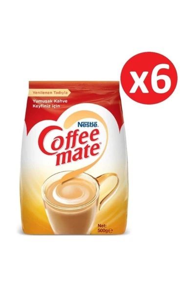 Nestle Coffee Mate Süt Tozu - Kahve Kreması - 500 Gr X 6 Adet